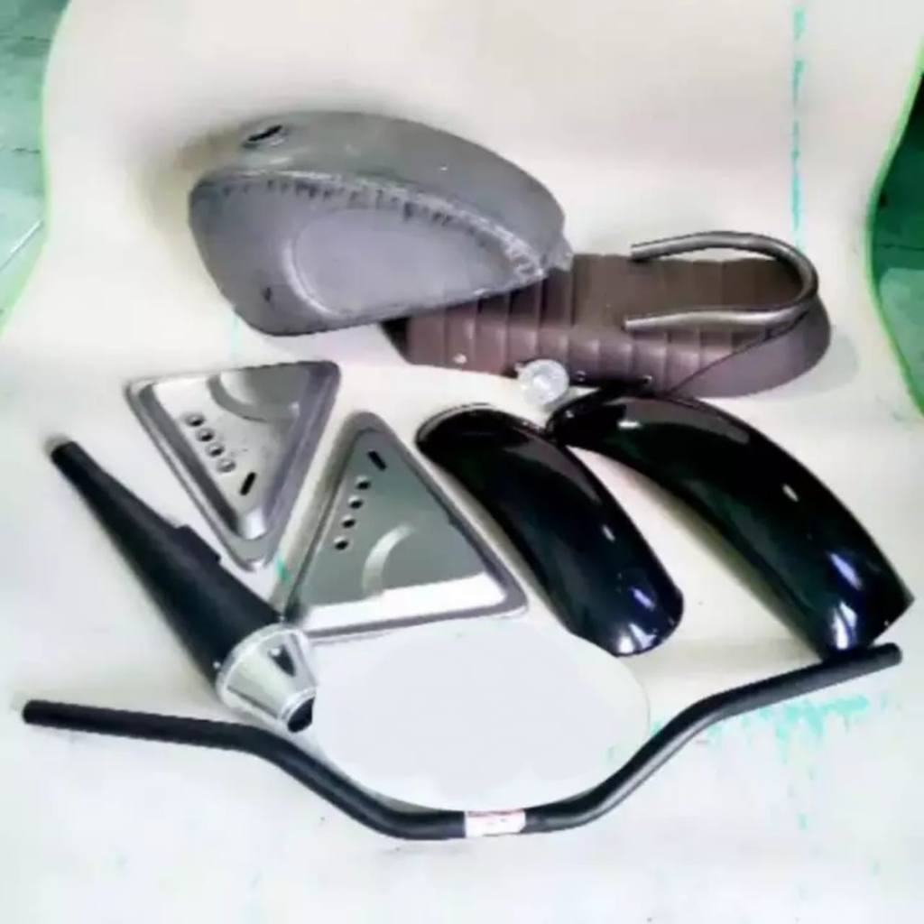 Paket tangki motor PAKET DASAR MOTOR SCRAMBLER UNIVERSAL PNP TIGER THUNDER BYSON MEGAPRO SCORPIO