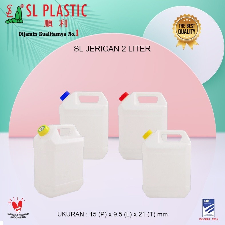 Jerican / Jerigen / Derigen air minyak 2 Liter SL PLASTIC / - NEW PROMO HEMAT 