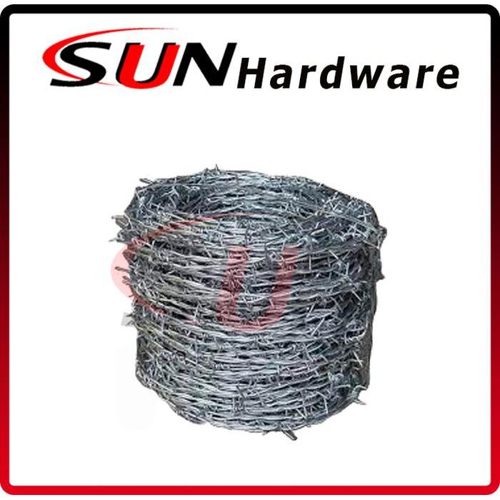 Kawat Duri Pagar Galvanis 4 kg Rol Pengaman Dinding Tembok Wall Spike  Original