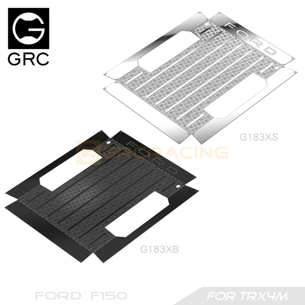 GRC 1/18 amond Stainless Steel Sheets For Traxxas TRX4M Ford F150 Trunk Bed Upgrade Option parts #G1