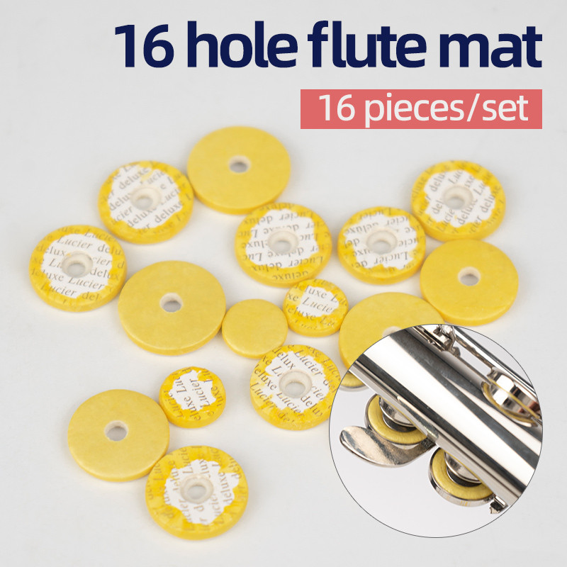 16Hole ClosedHole Flute Sound Hole Pad Sealing Gasket Gut Felt Key Pad Flute Pad trument Accessories