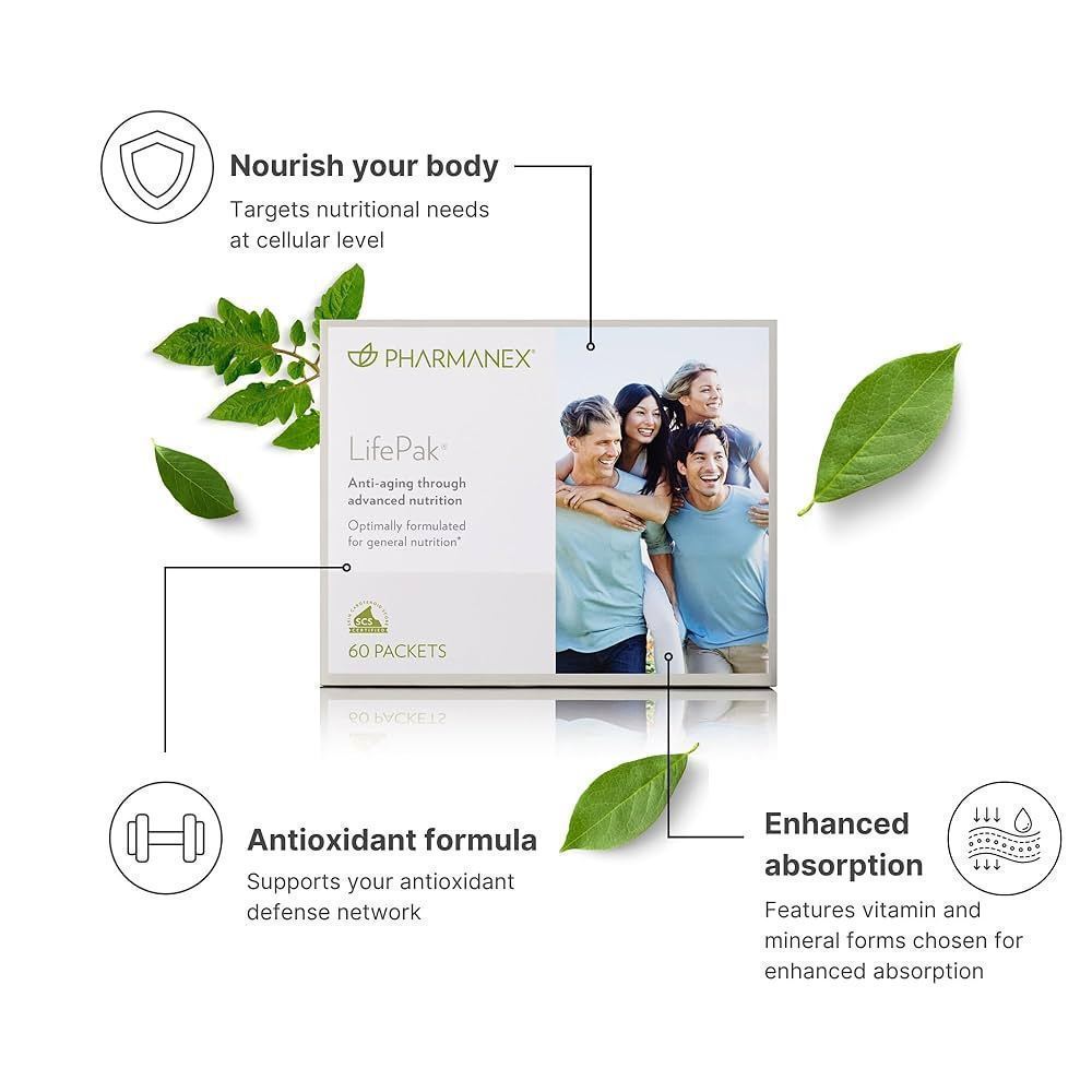 [ORIGINAL] Nu Skin Pharmanex Lifepak 2 Box Atau 1 Box  (60 Atau 30 Sachet) - Suplemen Multivitamin &