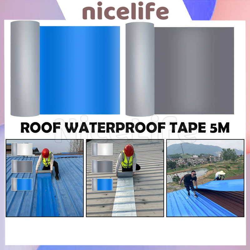 Waterproof Tape / Lakban Anti Bocor Aluminium Alumunium Foil Tape Anti Bocor Butyl Waterproof