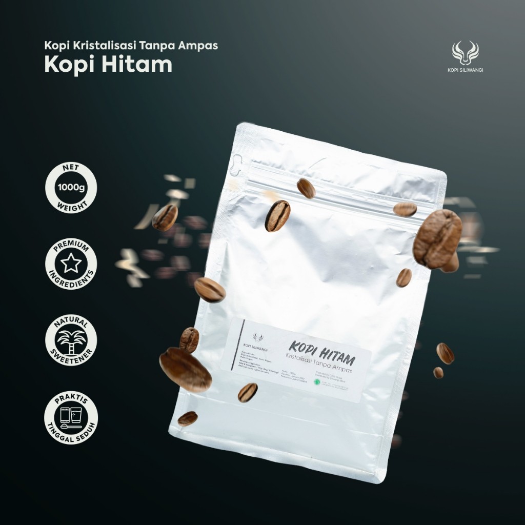 KOPI SILIWANGI - Kopi Hitam Kristalisasi Tanpa Ampas 1 Kilogram