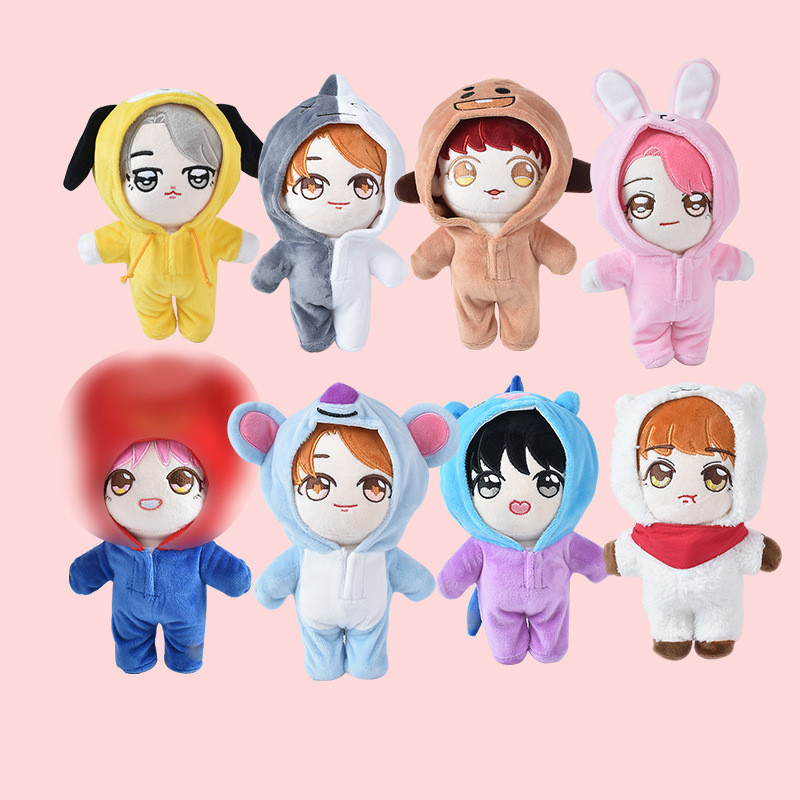 New Type A Korean Youth League Doll 20cm Jungkook, Park Jimin, Kim Taehyung, Kim Namjoon, Min Yoongi