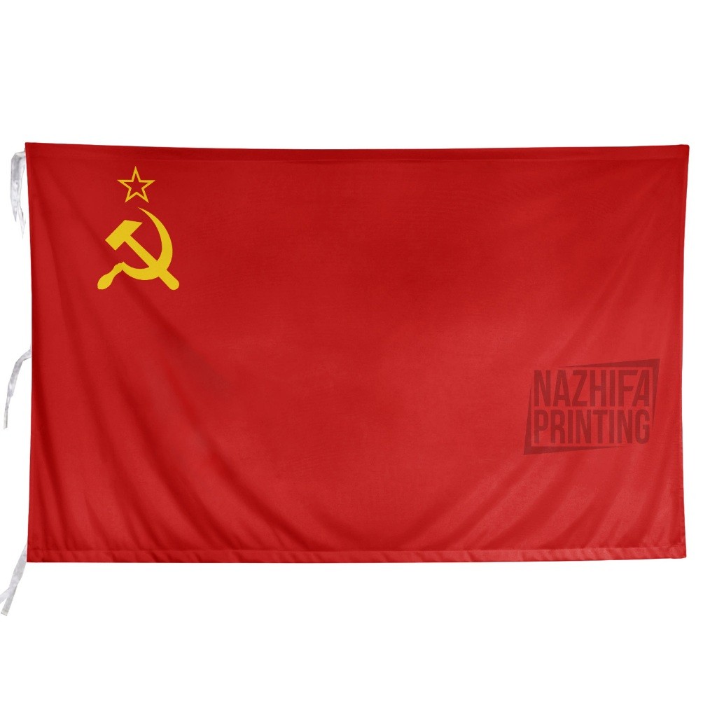 Bendera Uni Soviet (Bendera Negara) - Ukuran Lengkap (Kecil, Sedang, Besar) - Evoke Apparel