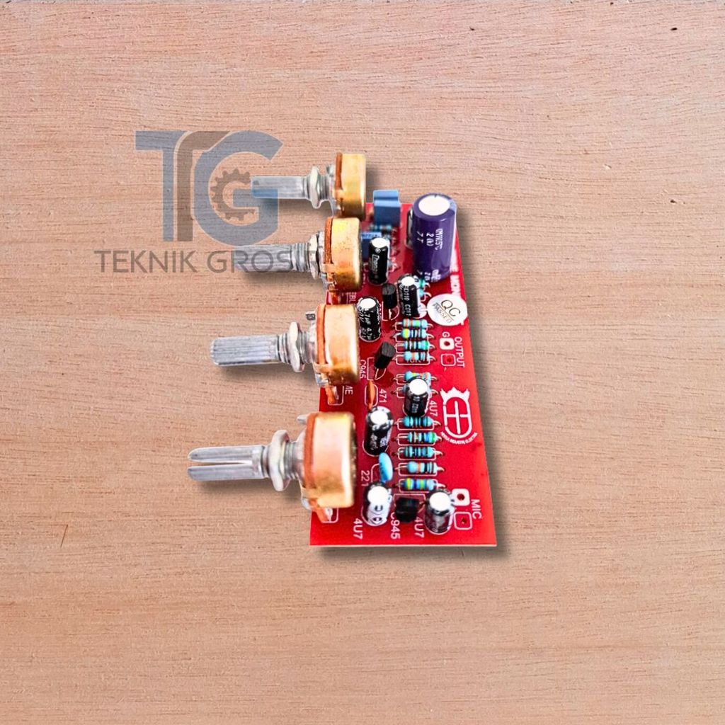 Tone Control Mono Plus Input Mic 4 Potensio Untuk Audio System Dan PA Portable