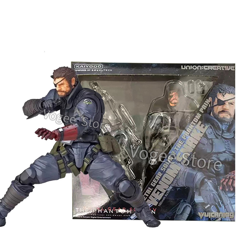 Kaiyodo Metal Gear Solid V Snake Action Figure Revoltech The Phantom Pain Snake Figurine PVC Collect