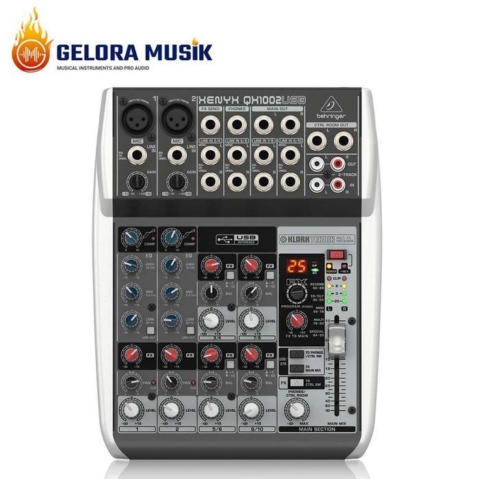 Mixer Behringer QX1002USB 2 Preamp Channel, 4 Stereo Channel, FX&USB