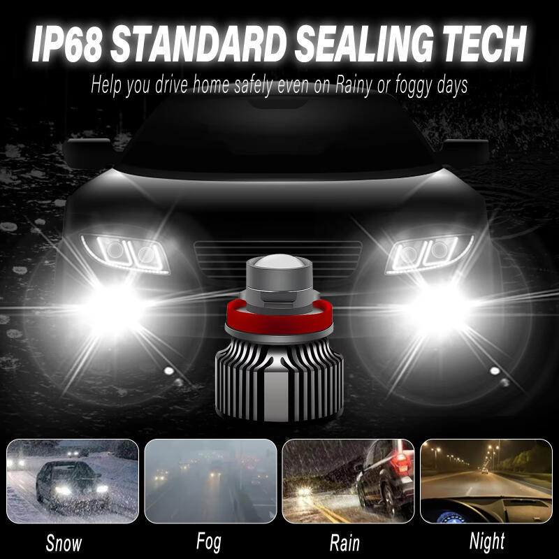 2PCS Foglamp LED Laser Mini Proyektor H11 H3 H7 untuk Avanza Xenia Rush Terios Innova Mobil