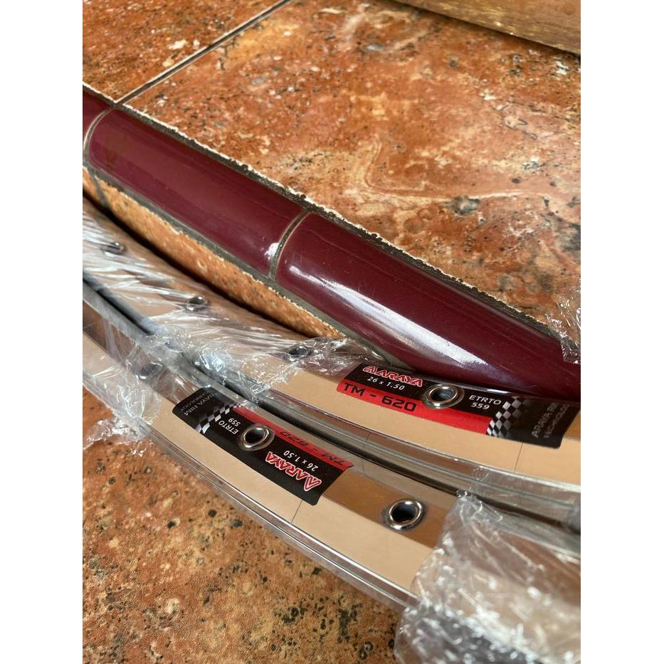 Rims Araya TM 620 chrome untuk sepeda 26