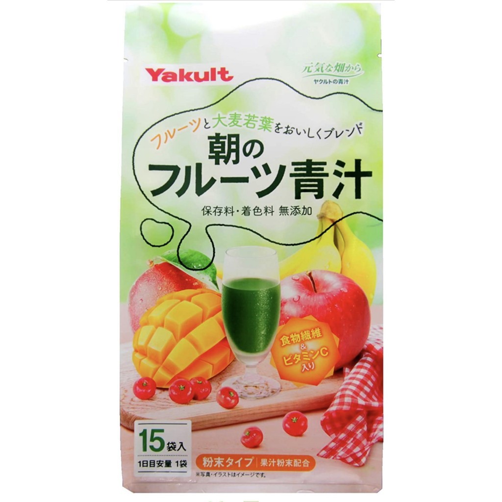 Yakult Morning of Fruit Green Juice 7gx15 Bags Aojiru Japan