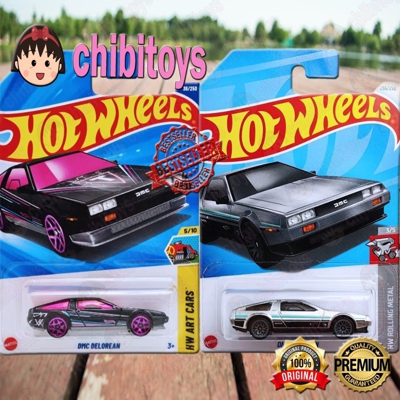 Hot Wheels Back To The Future Time Machine 81 DMC Delorean DMC 12 Silver Hover Mode