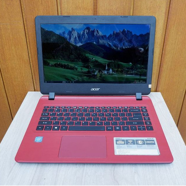 Acer Aspire 3 A314 Intel Celeron N4000 RaM 16GB SSD 1TB Window 10 + Office Normal Siap Pakai - Lapto