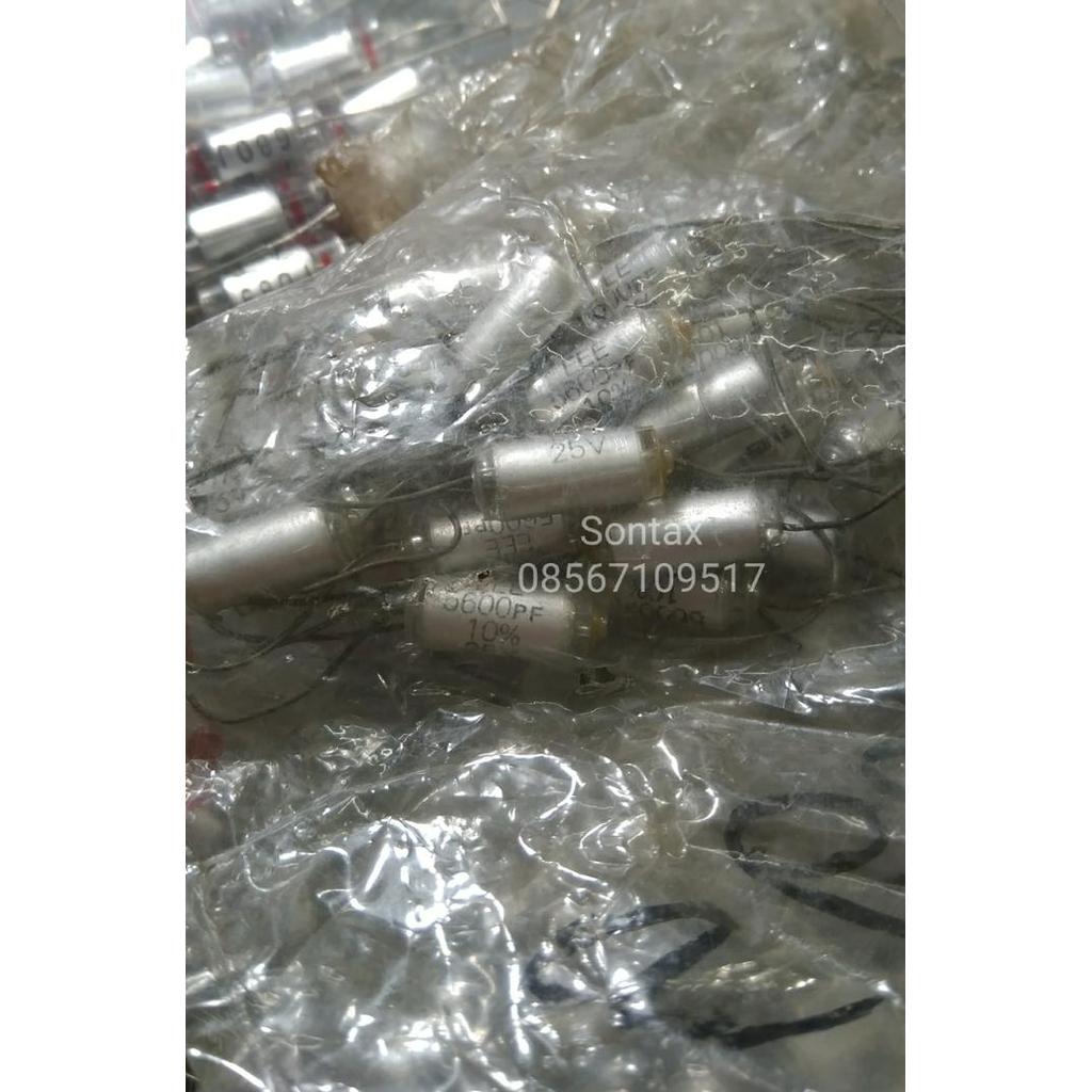 5600pf 5600 pf 5n6 polystyrene film capacitor kapasitor kertas fedder SCelectro