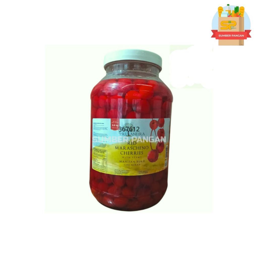 NgeFood Red Cherry FRUTANEIRA TANGKAI 3,6 kg dan 2 kg / Frutaneira Red Maraschino / Ceri Tangkai Mer