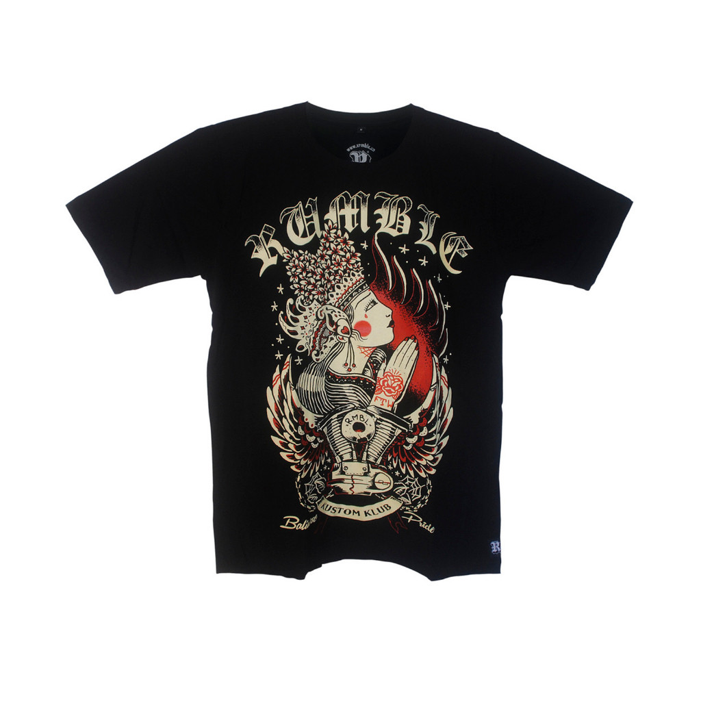 (HOT)  RMBL Kaos / TShirt Legong Black / TS Legong BK