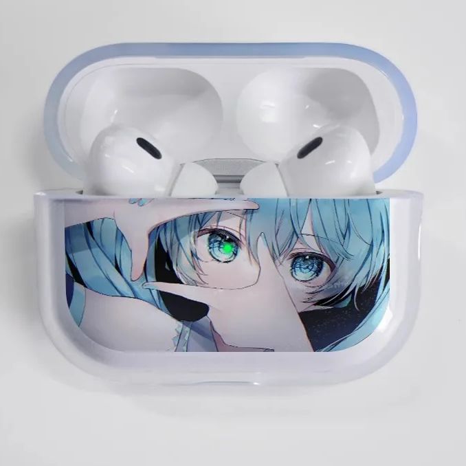 Hatsune Miku Earphone Clear Case for AirPods 1/2 3 Pro 2 Anime  Cartoon Cute Wireless Headset Access