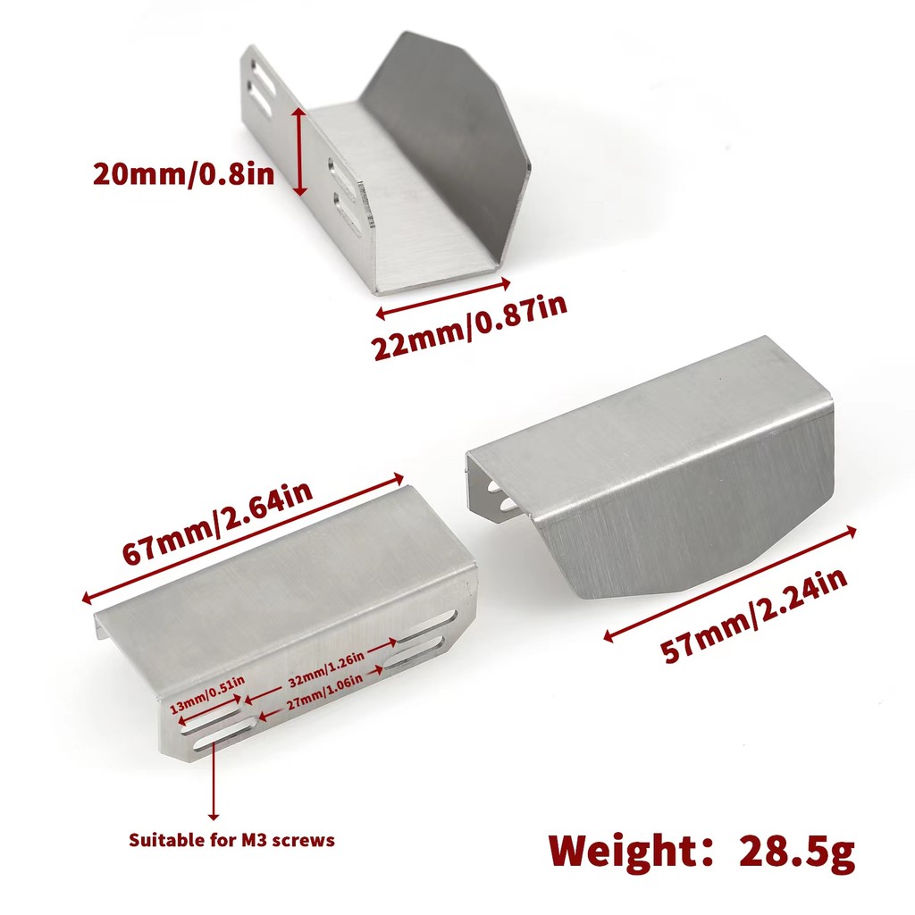 Metal Shock Absorber Protection Cover Shock Tower Armor for 1/8 1/10 ARRMA Typhon Kyosho MP10 XRAY X