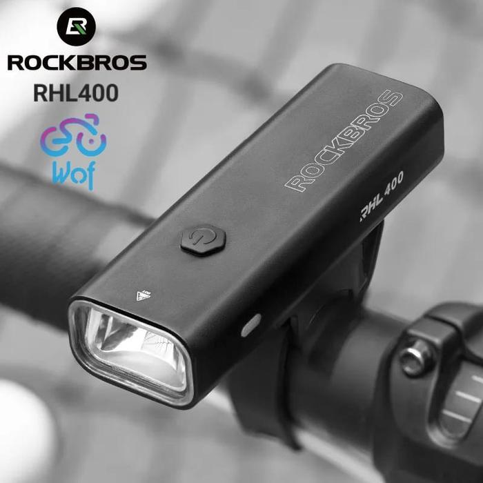 BasicCamp ROCKBROS RHL400 Lampu Depan Sepeda MTB Road Bike Light Bicycle Lamp