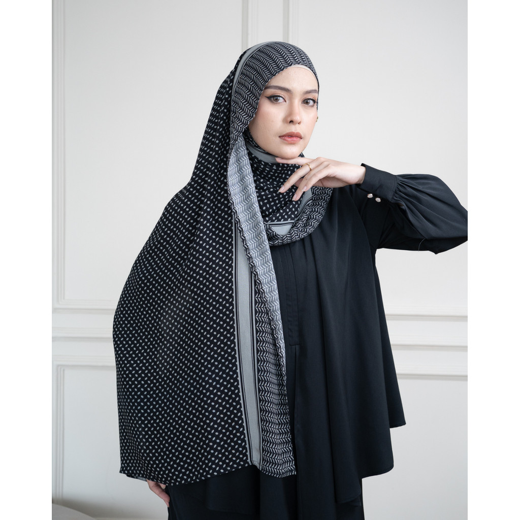 Evolvere - Noora Scarf Pashmina Hijab Motif Viscose Printing Keffiyeh