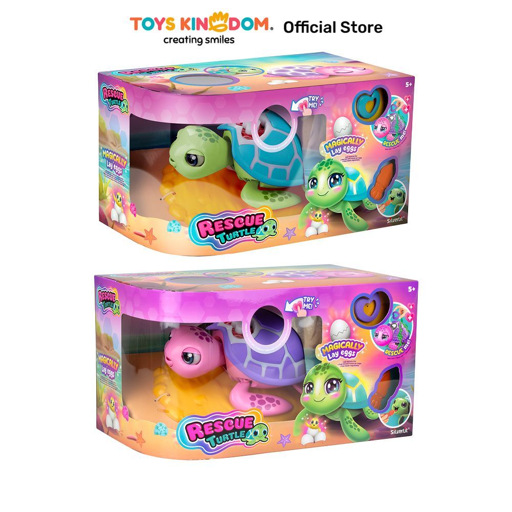 Toys Kingdom Silverlit Rescue Turtle Random Kids Toy Mainan Anak Bermain Permainan Collectible Actio