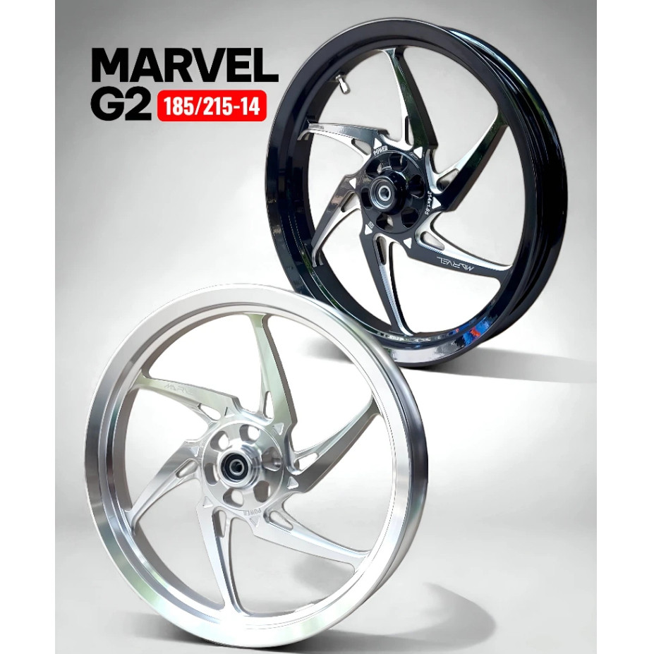 Velg Marvel G2 New Power 185/215x14 Palang 6 Six Star VARIO 110 125 150 BEAT M3 Scoopy Fino 125 Geni