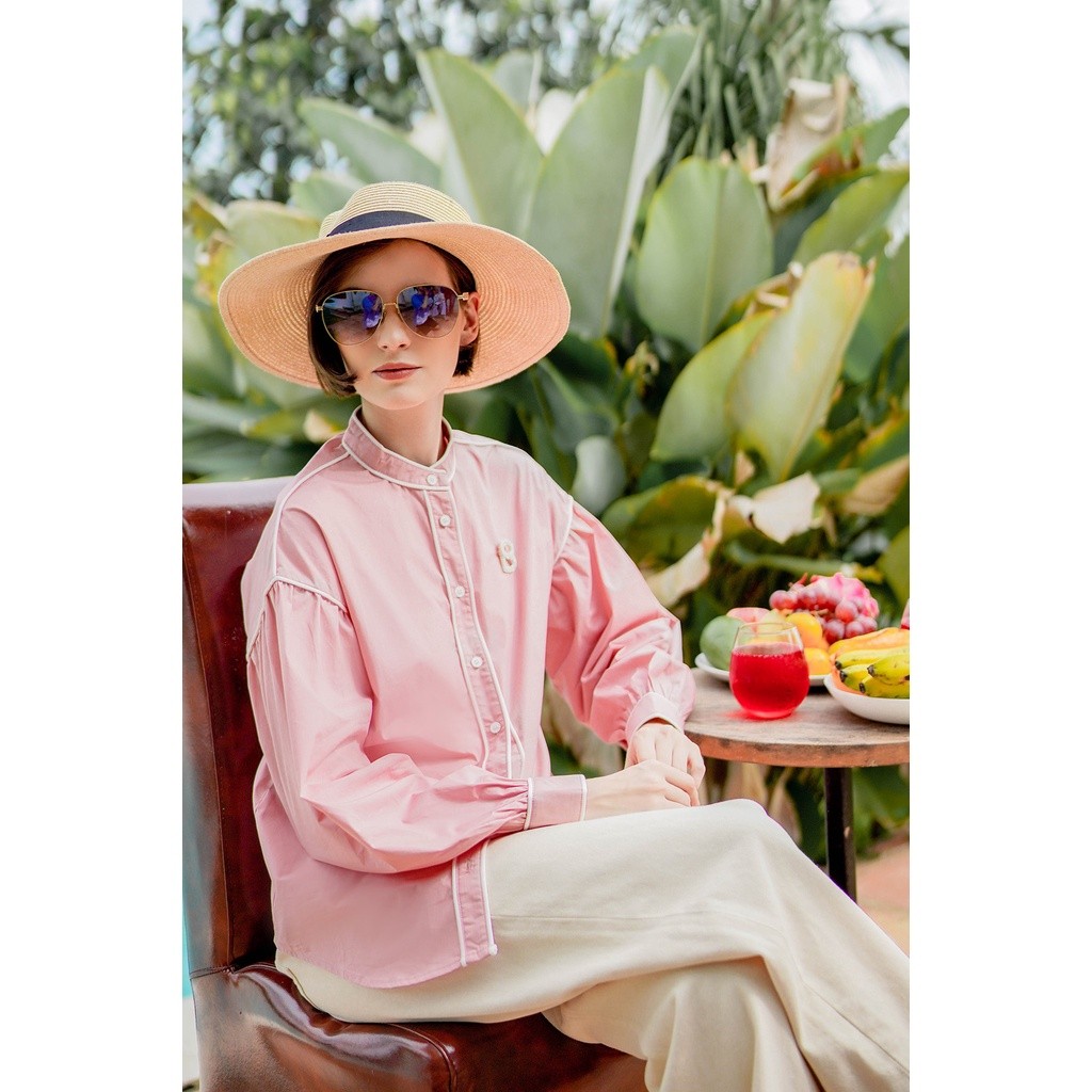 Benang Jarum Kalula Shirt - Blush