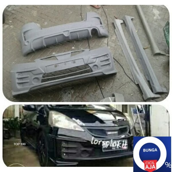 bodykit Honda jazz ge8 2011 adaptasi Mugen rs bemper m7
