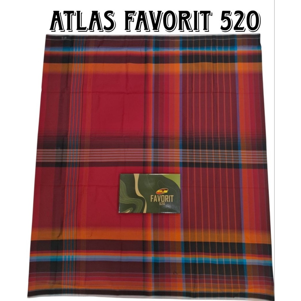 TERNASTORE Sarung atlas favorit 500 dan 520 polos kotak-kotak