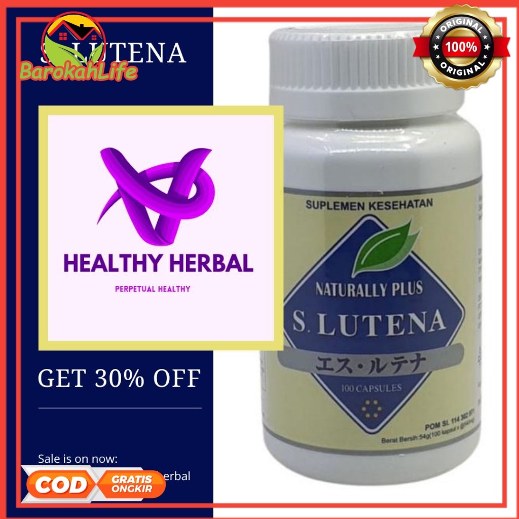 Slutena Suplemen Kesetahan Mata Suplemen Makanan Kesehatan S.Lutena Slutena S lutena asli naturally 
