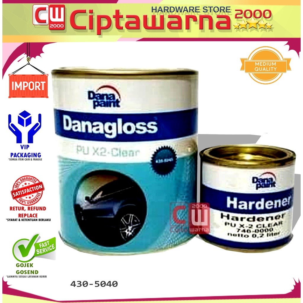 Clear Danagloss X2 430-5040 Glossy Cat Mobil