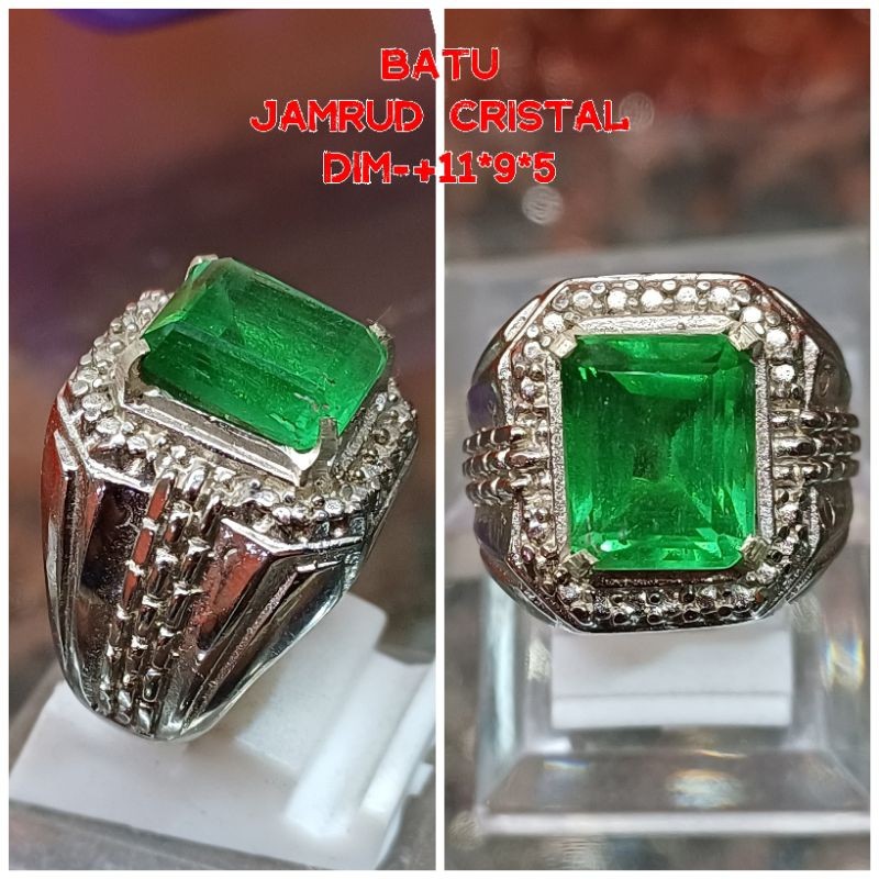 Batu Permata Jamrud Cristal Cincin Asli Jamrud 02