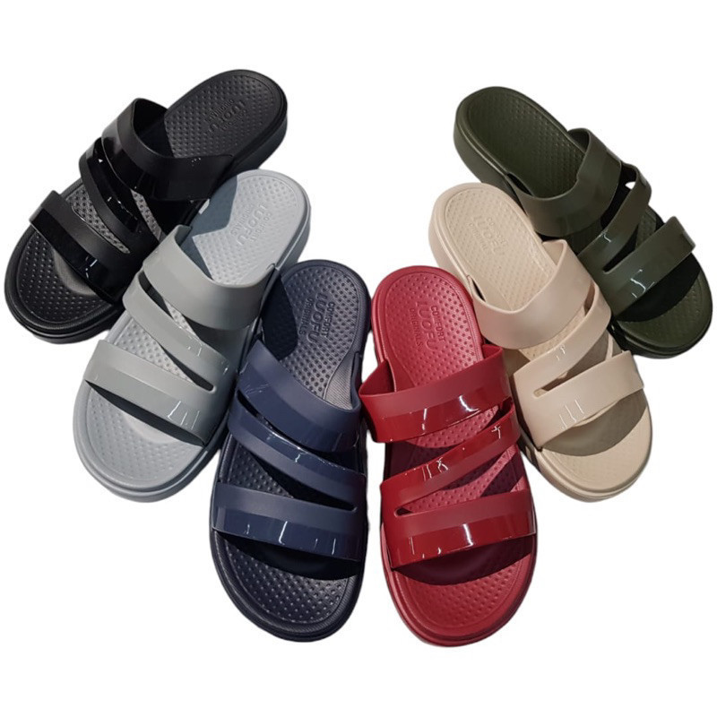 Luofu Sandal Jelly Karet Empuk Silang Z Wanita E7169-5WB (J5-J6) Luofu Import