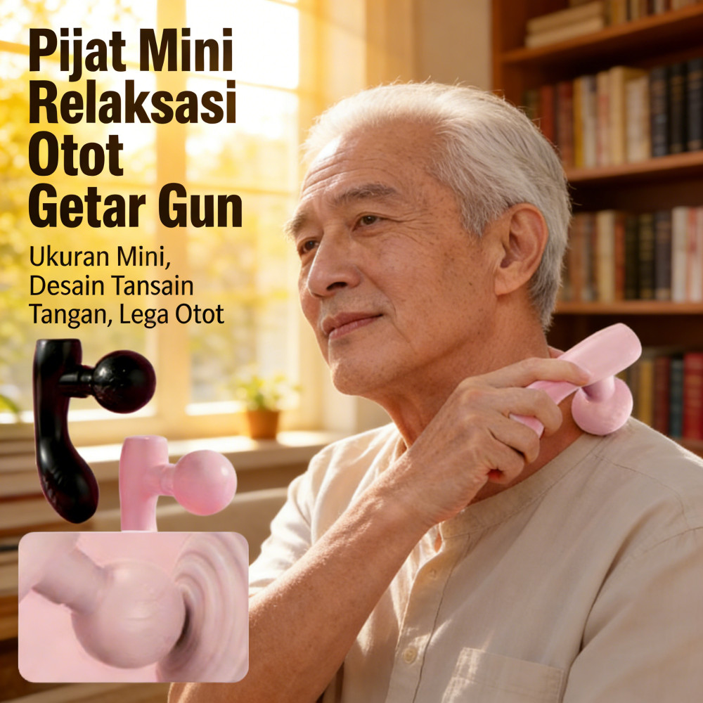 Genggam Massager Pijat Getar Elektrik Alat Pijat Otot Mini Elektrik | Relaksasi Terapi Alat Pijat