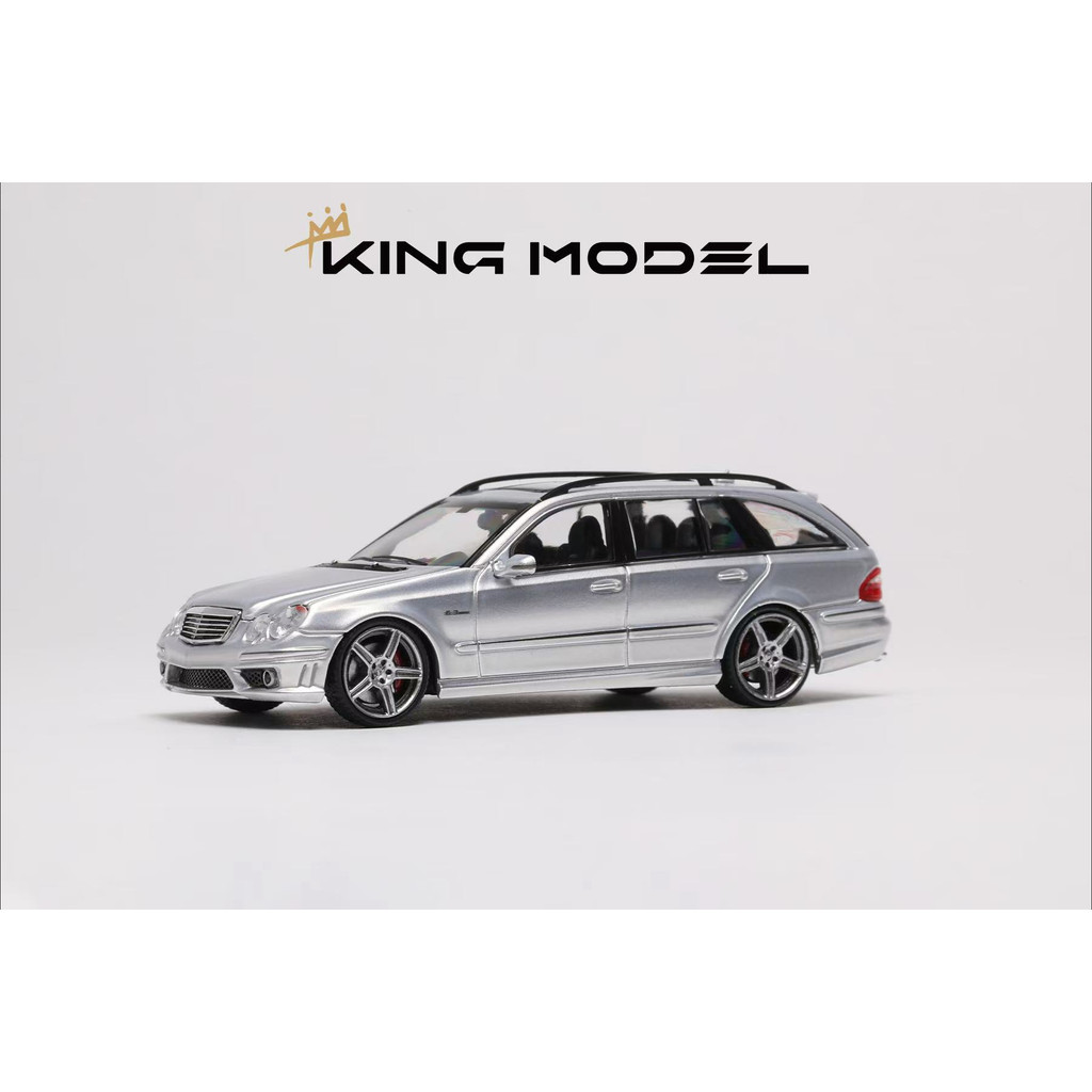 Kingmodel 1:64 E63 Wagon W211 BlackWhite ecast Model Car