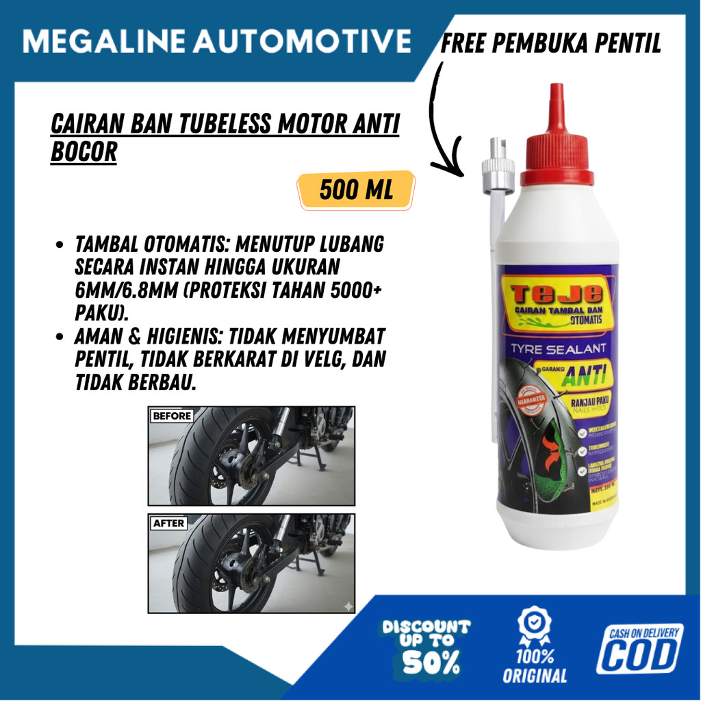Cairan Ban Tubeless Motor Anti Bocor 350 ML