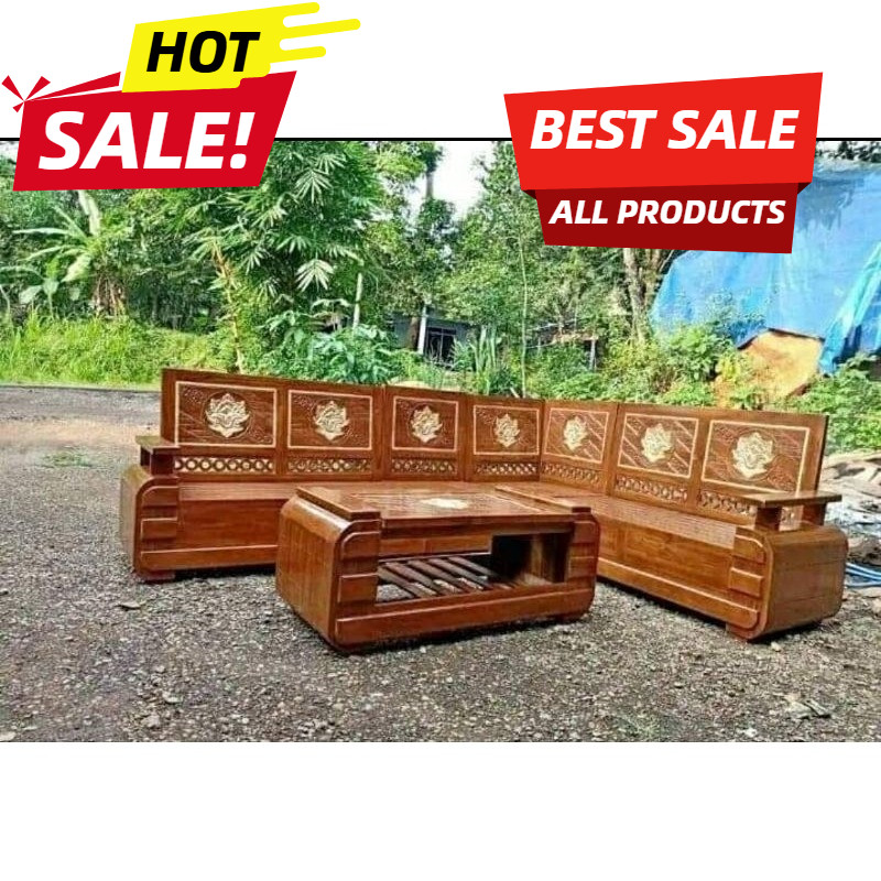 Kursi Sudut Minimalis Kayu Jati | Kursi Tamu Jati Mentahan | Furniture Jepara Asli | Kursi Sudut Rua
