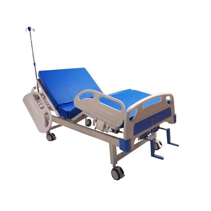 Bed Pasien - Ranjang Rumah Sakit 2 Engkol ABS Siderail Kupu-Kupu