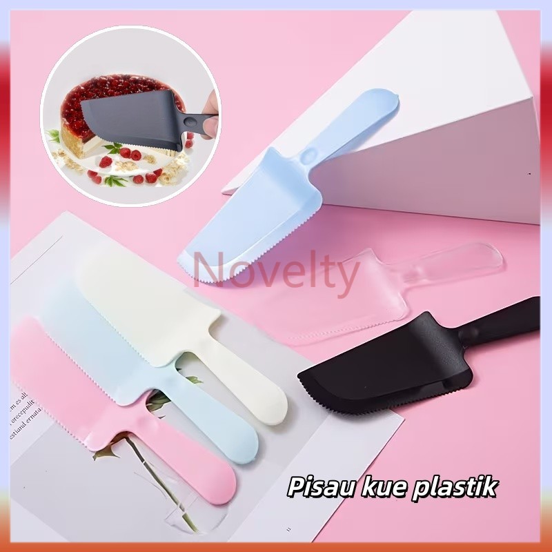 Novelty Pisau kue warna warni / Pisau kue plastik / Pisau kue ulang tahun plastik / Pisau roti