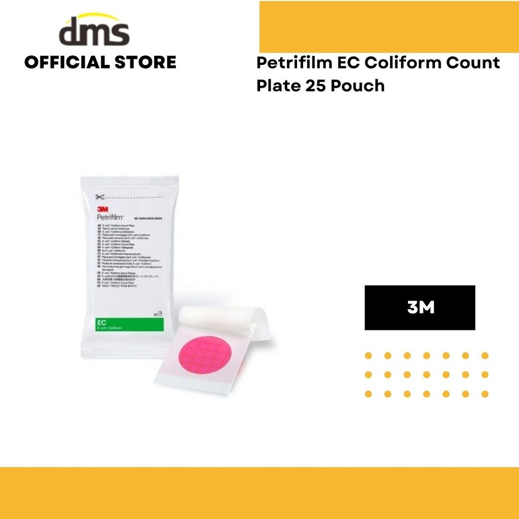 NEOGEN PETRIFILM EC COLIFORM COUNT PLATE 25/Pack 6404 6414 6444 ECOLI DULUNYA 3M E.C E. Coli