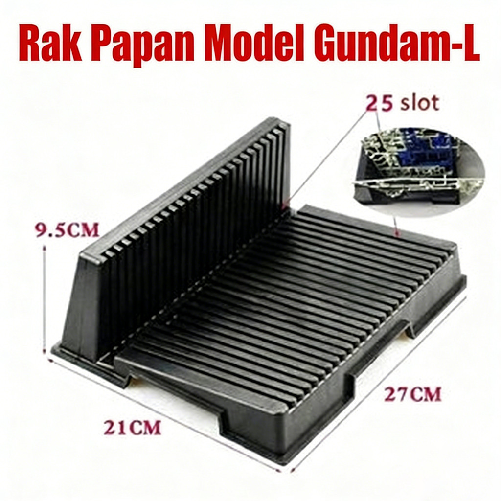 Rak Holder Runner Gundam Terlaris Model Kit/Gundam Rak Panel Alat Model Gundam Bentuk-L dengan Perka