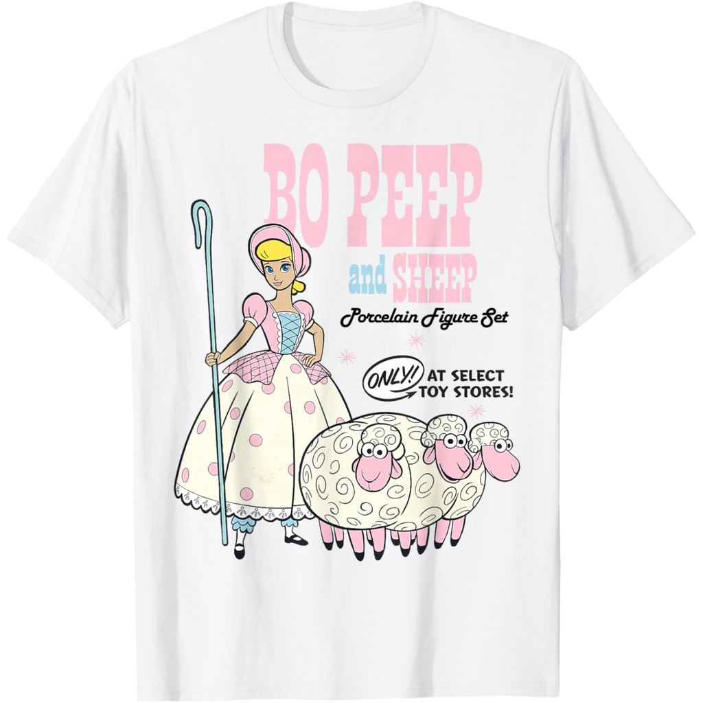 Baju Kaos Dewasa Disney Pixar Toy Story 4 Bo Peep and Sheep Advertisement T-Shirt