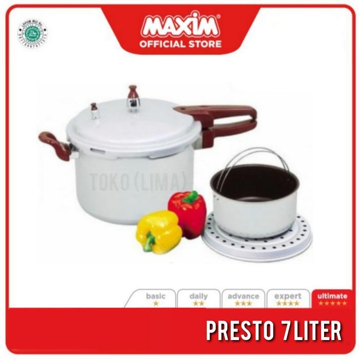 HOT PRODUK Presto Maxim Panci Presto Maxim Ukuran 7 Liter / 7 L 24 CM - PRESTO AJA, PACKING NORMALte