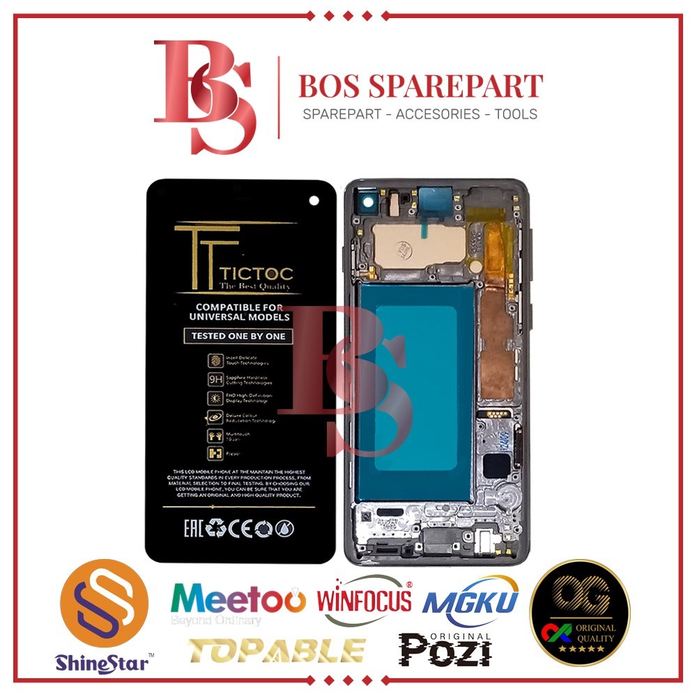 Bos Sparepart ITC Cempaka - LCD TOUCHSCREEN SAMSUNG S10 / G973 / G973F
