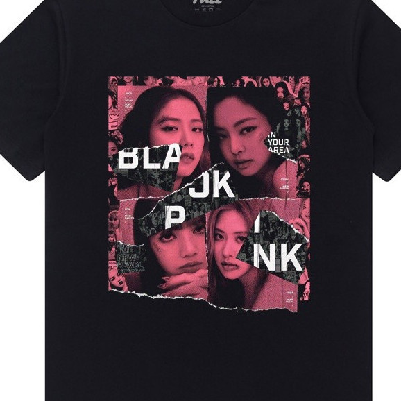 KAOS BLACKPINK T SHIRT BAJU DISTRO MUSIK KPOP KOREA BLACK PINK PRIA WANITA ORIGINAL