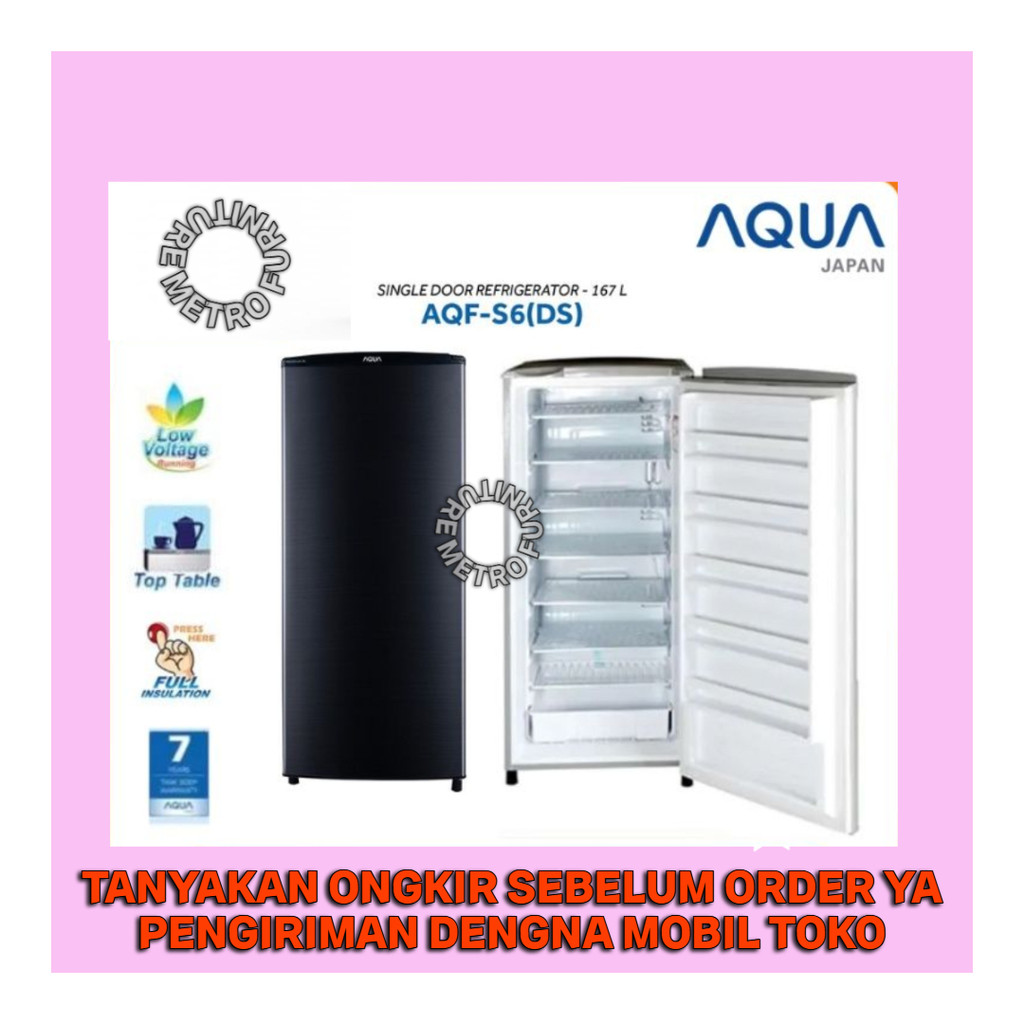FREEZER AQUA 6 RAK KULKAS ES BATU AQUA 6 RAK FREEZER AQUA AQ S6 FREE ONGKIR SERANG KOTA