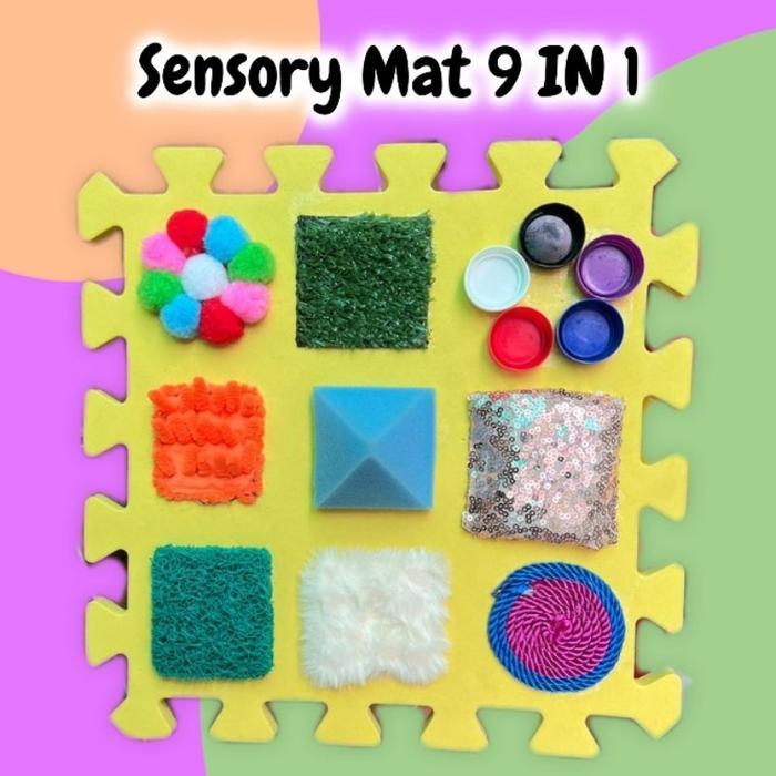 Mam's Baby Care Sensory Mat 9 IN 1  Karpet Alas Matras Sensory Bayi Playmat Mainan Montessori Toys P