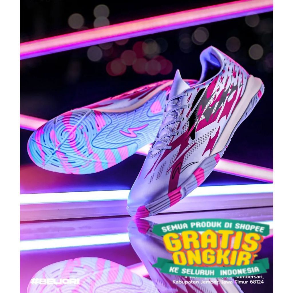 MURAH POL Sepatu Futsal Specs Accelerator Alpha XTD Elite Pro FG 102090 Original 100% BNIB Lilac Blu