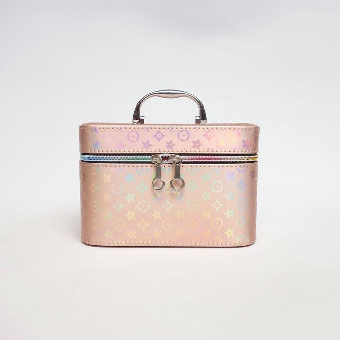 Big Sale BEAUTY CASE BOX MAKEUP TAS KOSMETIK KOTAK RIAS MURAH TERBARU GOLD 8016 - GOLD LV-M